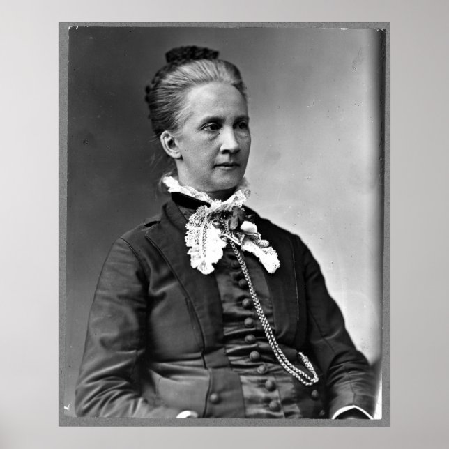 Portrait of Belva Ann Bennett Lockwood Poster (Front)