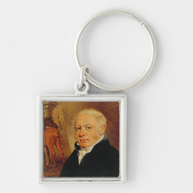 Portrait of Ben Marshall (1767-1835) (oil on canva Keychain (Front)