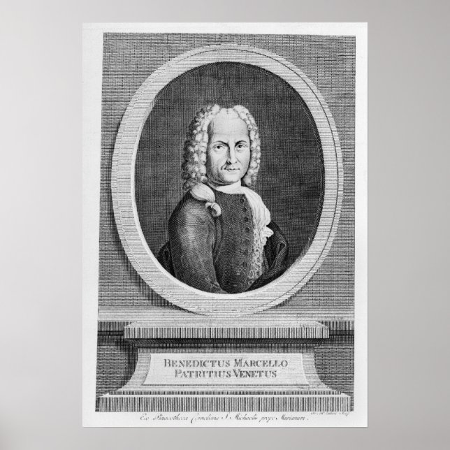 Portrait of Benedetto Marcello Poster (Front)