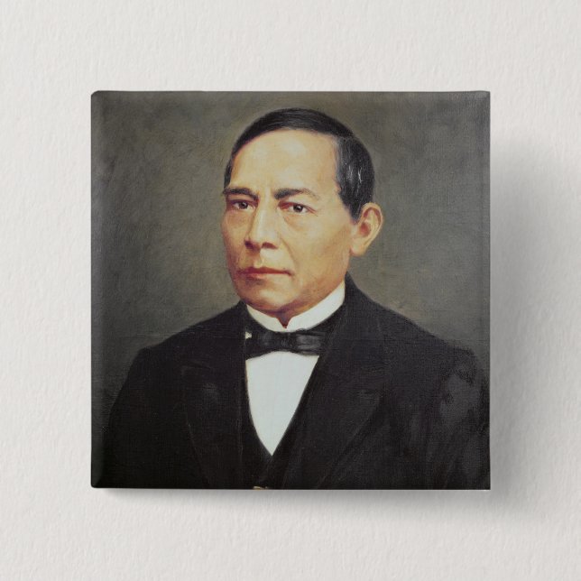 Portrait of Benito Juarez , 1948 Button (Front)