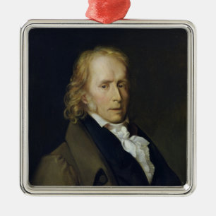 Portrait of Benjamin Constant de Rebecque Metal Ornament