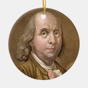 Portrait of Benjamin Franklin (1706-90), from 'Le Ceramic Ornament