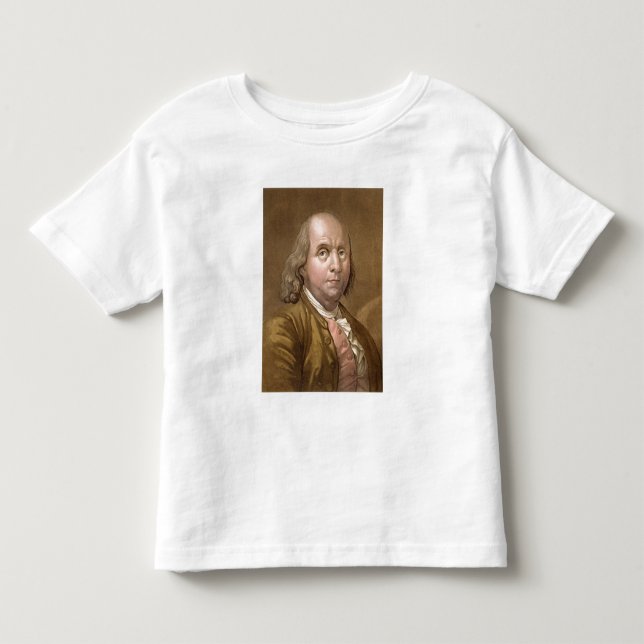 Portrait of Benjamin Franklin (1706-90), from 'Le Toddler T-shirt (Front)