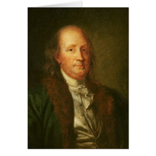 Portrait of Benjamin Franklin Cards (Front)