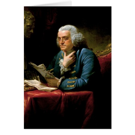 Portrait of Benjamin Franklin Cards (Front)