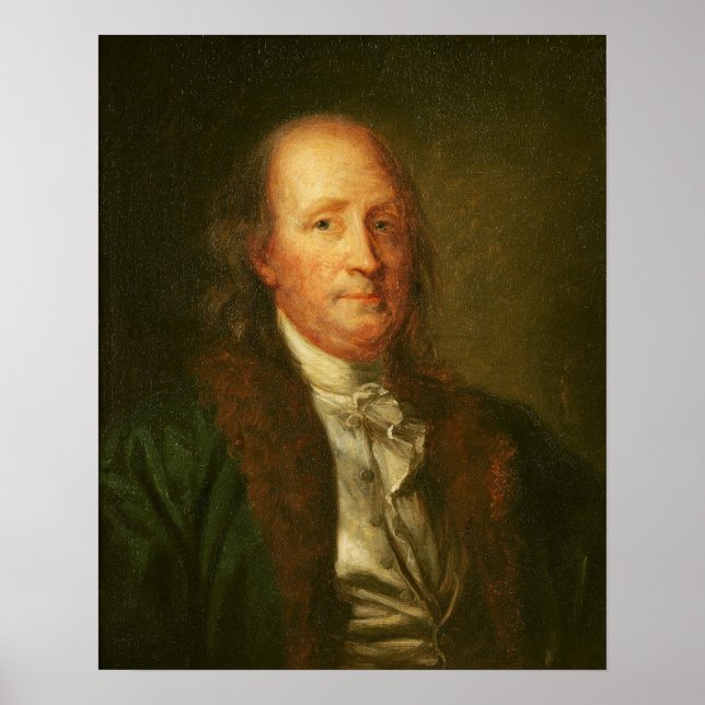 Portrait of Benjamin Franklin Poster (Front)