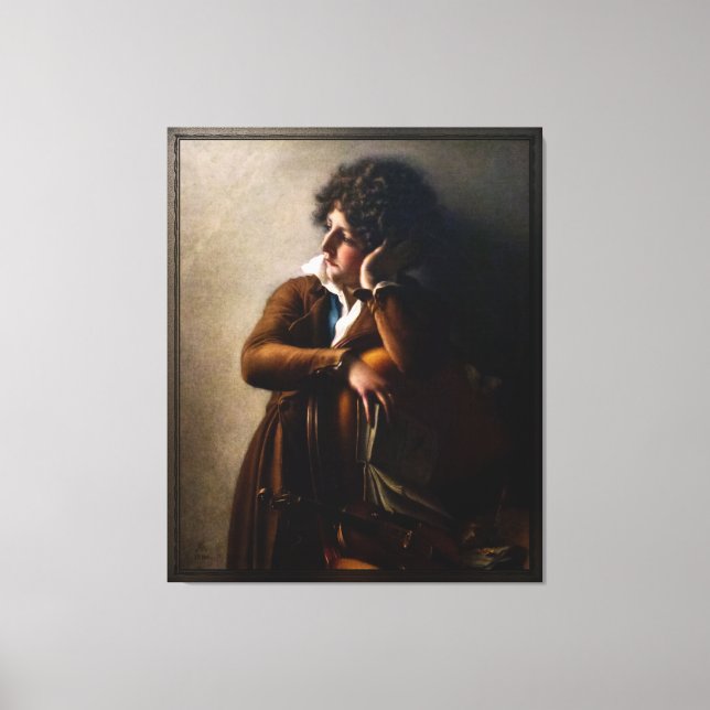 Portrait of Benoît-Agnes Trioson Canvas Print (Front)