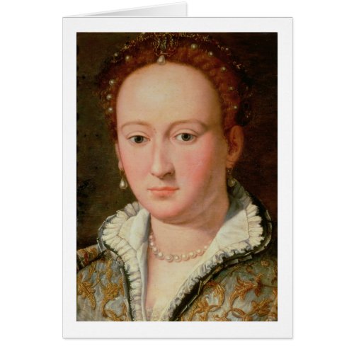 Portrait of Bianca Cappello c1580 oil on copper