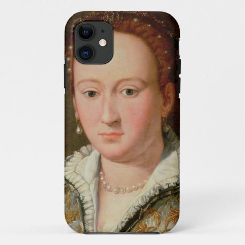 Portrait of Bianca Cappello c1580 oil on copper iPhone 11 Case