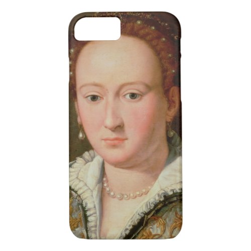 Portrait of Bianca Cappello c1580 oil on copper iPhone 87 Case