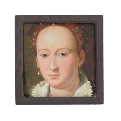 Portrait of Bianca Cappello c1580 oil on copper Jewelry Box
