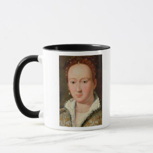 Portrait of Bianca Cappello, c.1580 (oil on copper Mug