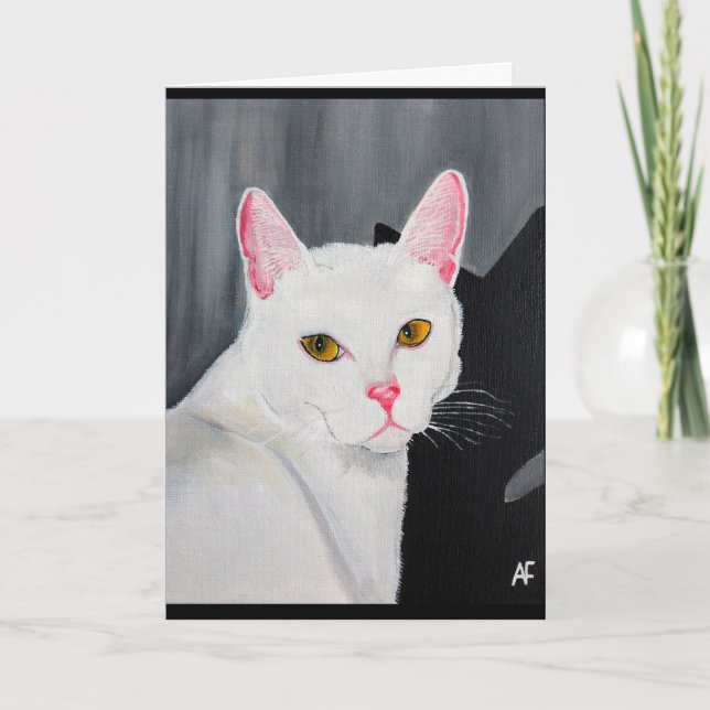 Portrait of Blanca Painting by Alfred Fox Card (Front)