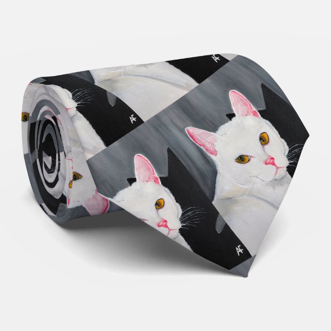 Portrait of Blanca Painting by Alfred Fox Neck Tie (Rolled)