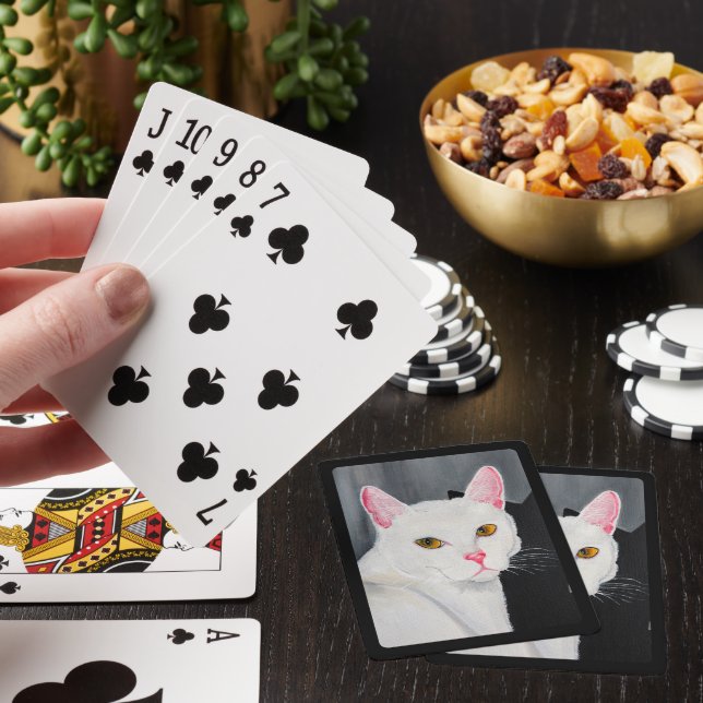 Portrait of Blanca Painting by Alfred Fox Poker Cards (In Situ)