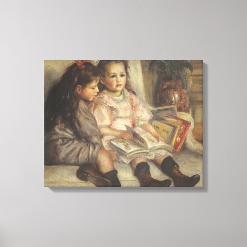 Portrait of Caillebotte Children by Pierre Renoir Canvas Print