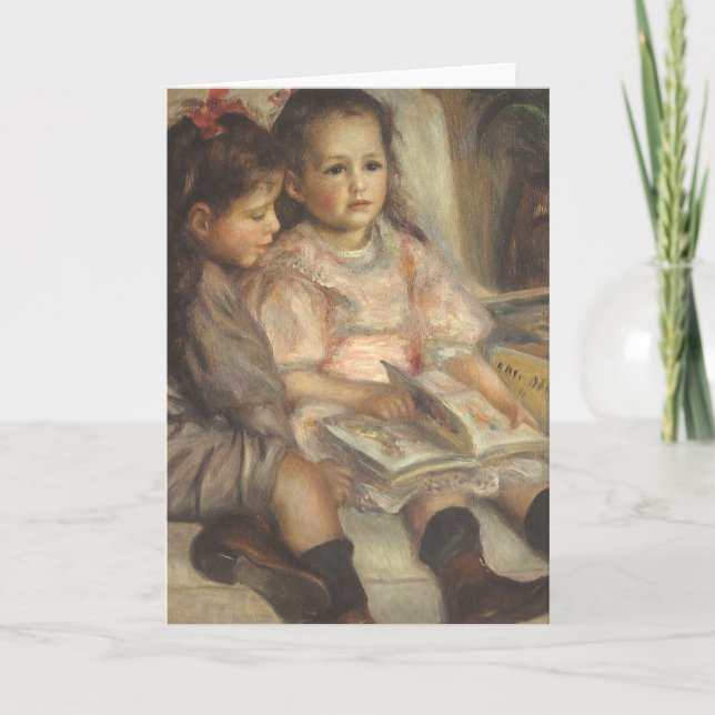 Portrait of Caillebotte Children by Pierre Renoir Card (Front)