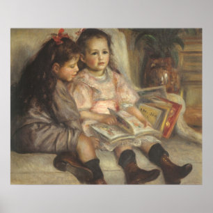 Portrait of Caillebotte Children by Pierre Renoir Poster