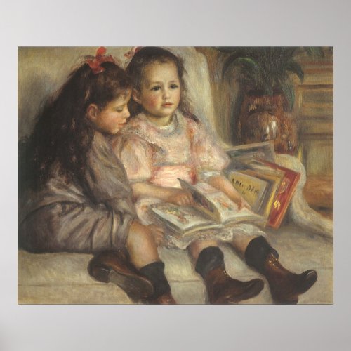 Portrait of Caillebotte Children by Pierre Renoir Poster