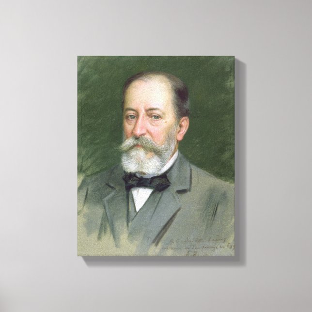 Portrait of Camille Saint-Saens  1903 Canvas Print (Front)