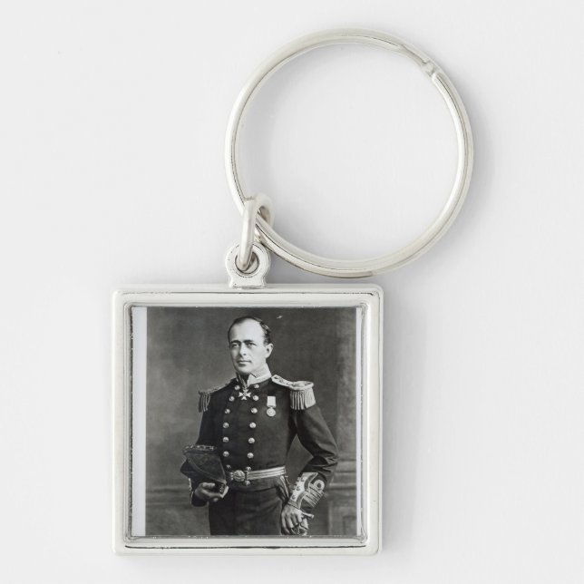 Portrait of Captain Robert Falcon Scott Keychain (Front)