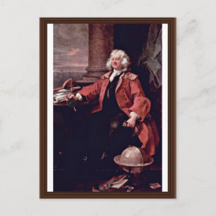 Portrait Of Captain Thomas Coram By Hogarth Postcard