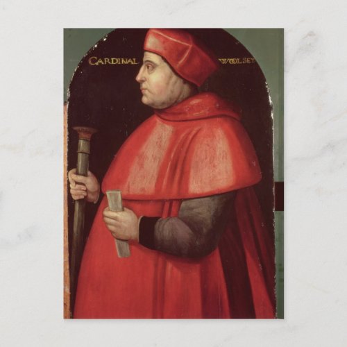 Portrait of Cardinal Thomas Wolsey Postcard