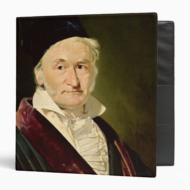 Portrait of Carl Friedrich Gauss, 1840 3 Ring Binder (Front/Inside)