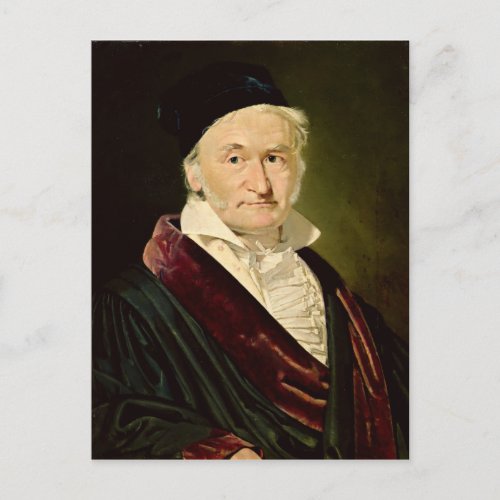 Portrait of Carl Friedrich Gauss 1840 Postcard