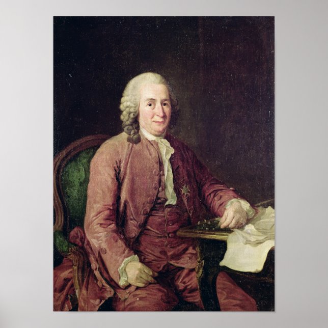 Portrait of Carl von Linnaeus Poster (Front)
