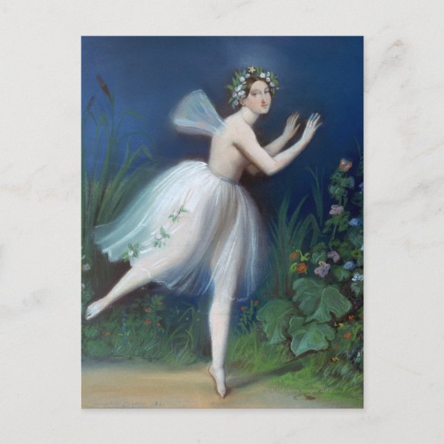'Portrait of Carlotta Grisi in Giselle' by Postcard (Front)