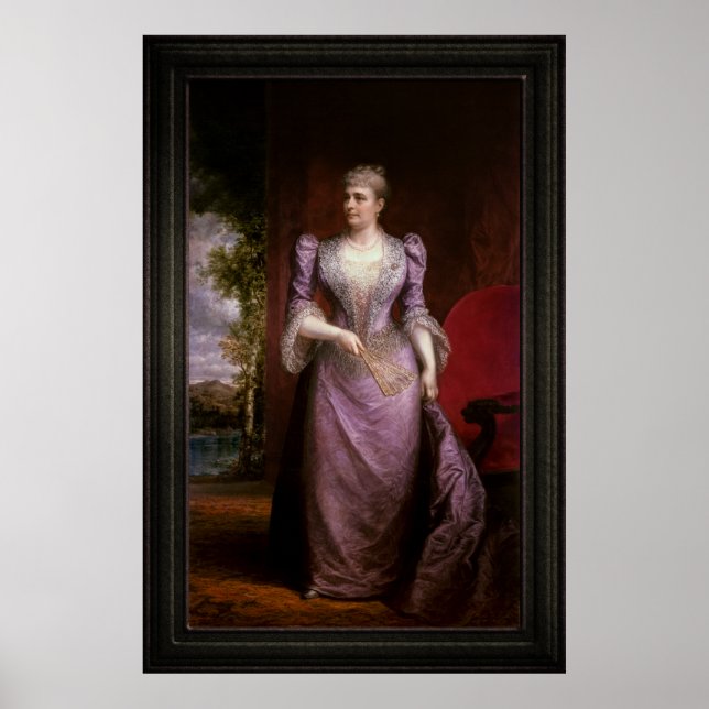 Portrait of Caroline Scott Harrison Poster (Front)