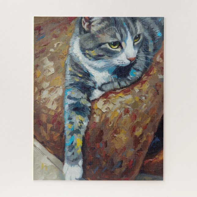 Portrait of Cat Puzzle (Vertical)