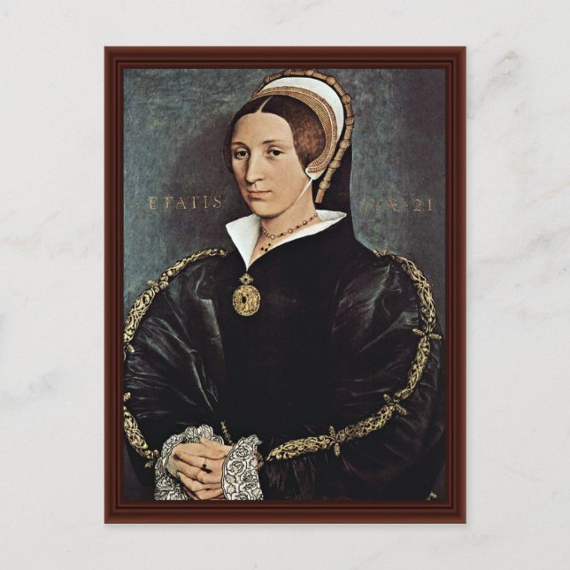Portrait Of Catarina Howard 5Th Wife Of King Henry Postcard (Front)
