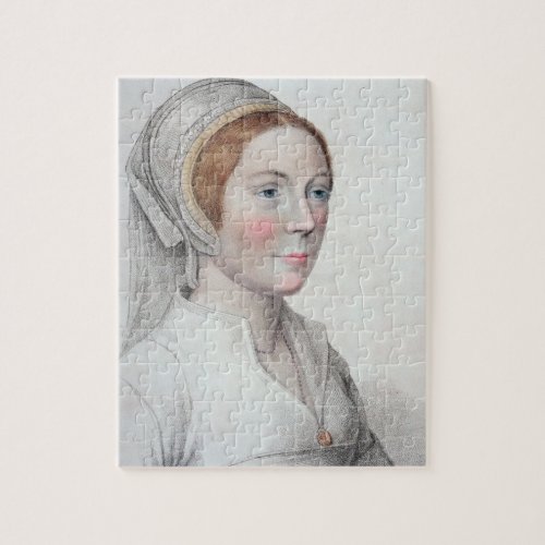 Portrait of Catherine Howard 1520_42 engraved by Jigsaw Puzzle