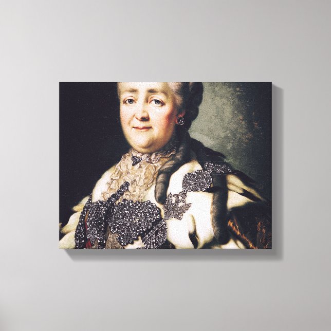 Portrait of Catherine II  of Russia 2 Canvas Print (Front)