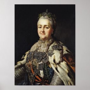 Portrait of Catherine II of Russia Poster