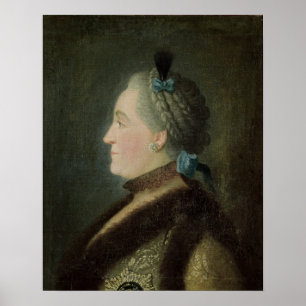 Portrait of Catherine II of Russia Poster