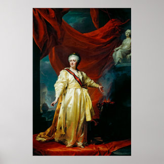 Portrait of Catherine II Poster