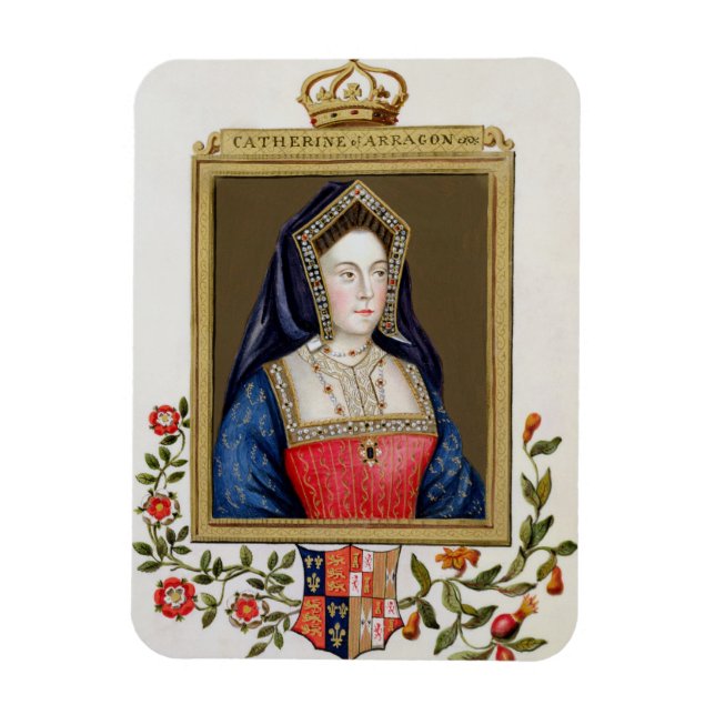 Portrait of Catherine of Aragon (1485-1536) 1st Qu Magnet (Vertical)