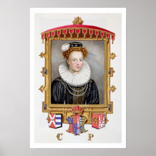 Portrait of Catherine Parr 1512_1548 Sixth Wife Poster