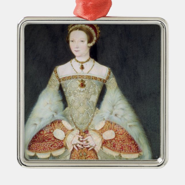 Portrait of Catherine Parr (1512-48), 1545 (colour Metal Ornament (Front)