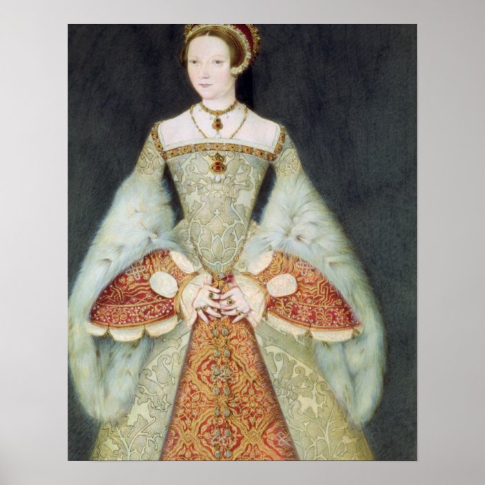 Portrait of Catherine Parr (151248), 1545 (colour Poster