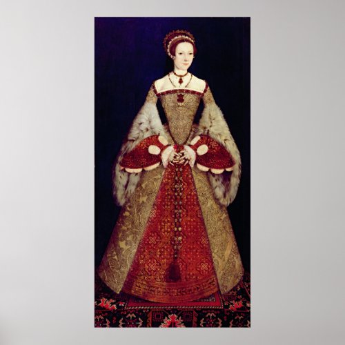Portrait of Catherine Parr 1545 Poster