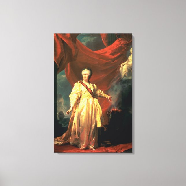 Portrait of Catherine the Great as Lawgiver Canvas Print (Front)