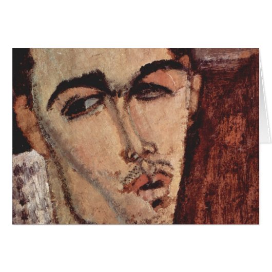 Portrait of Celso Lagar - Amedeo Modigliani Cards (Front Horizontal)