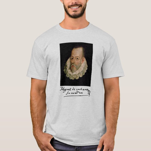 Portrait of Cervantes and Signature T-Shirt (Front)