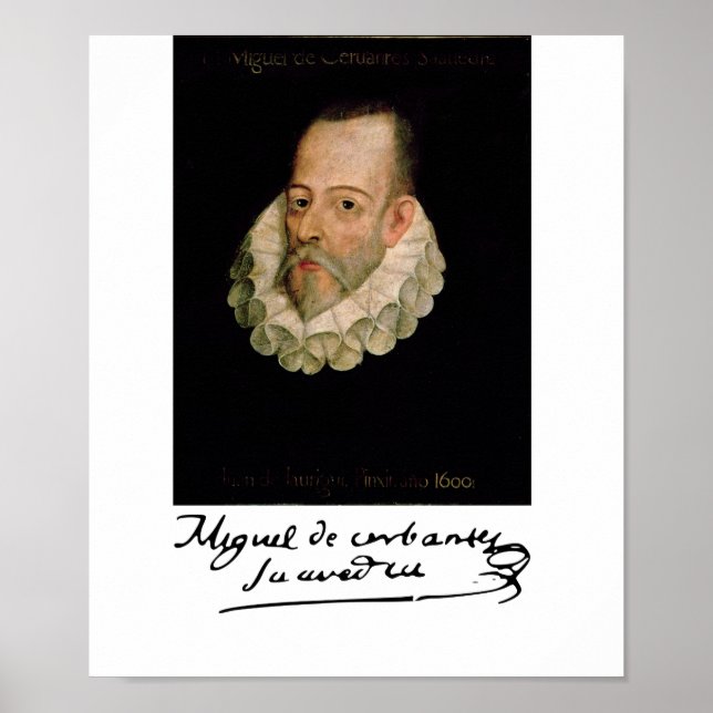 Portrait of Cervantes Poster (Front)