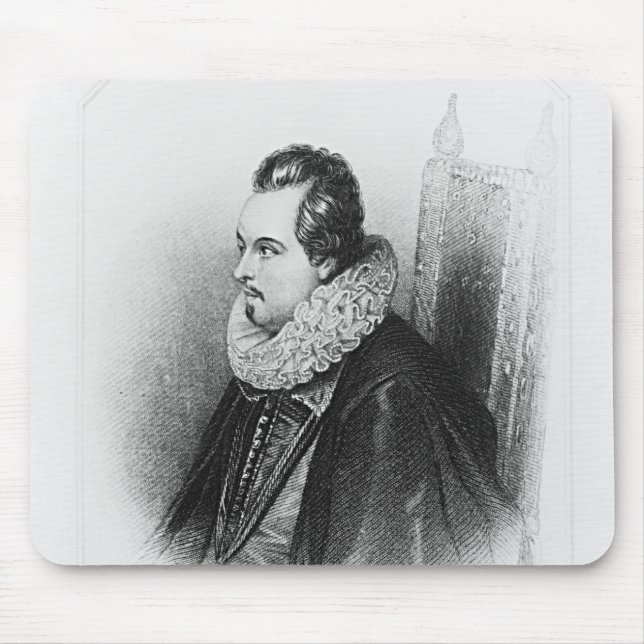 Portrait of Charles Blount  8th Earl of Mouse Pad (Front)
