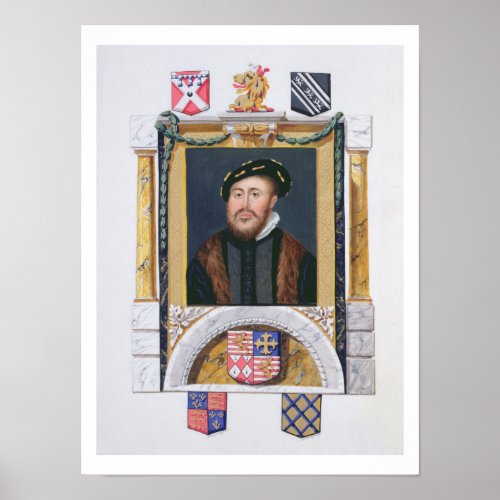 Portrait of Charles Brandon 1488_1545 Duke of Su Poster